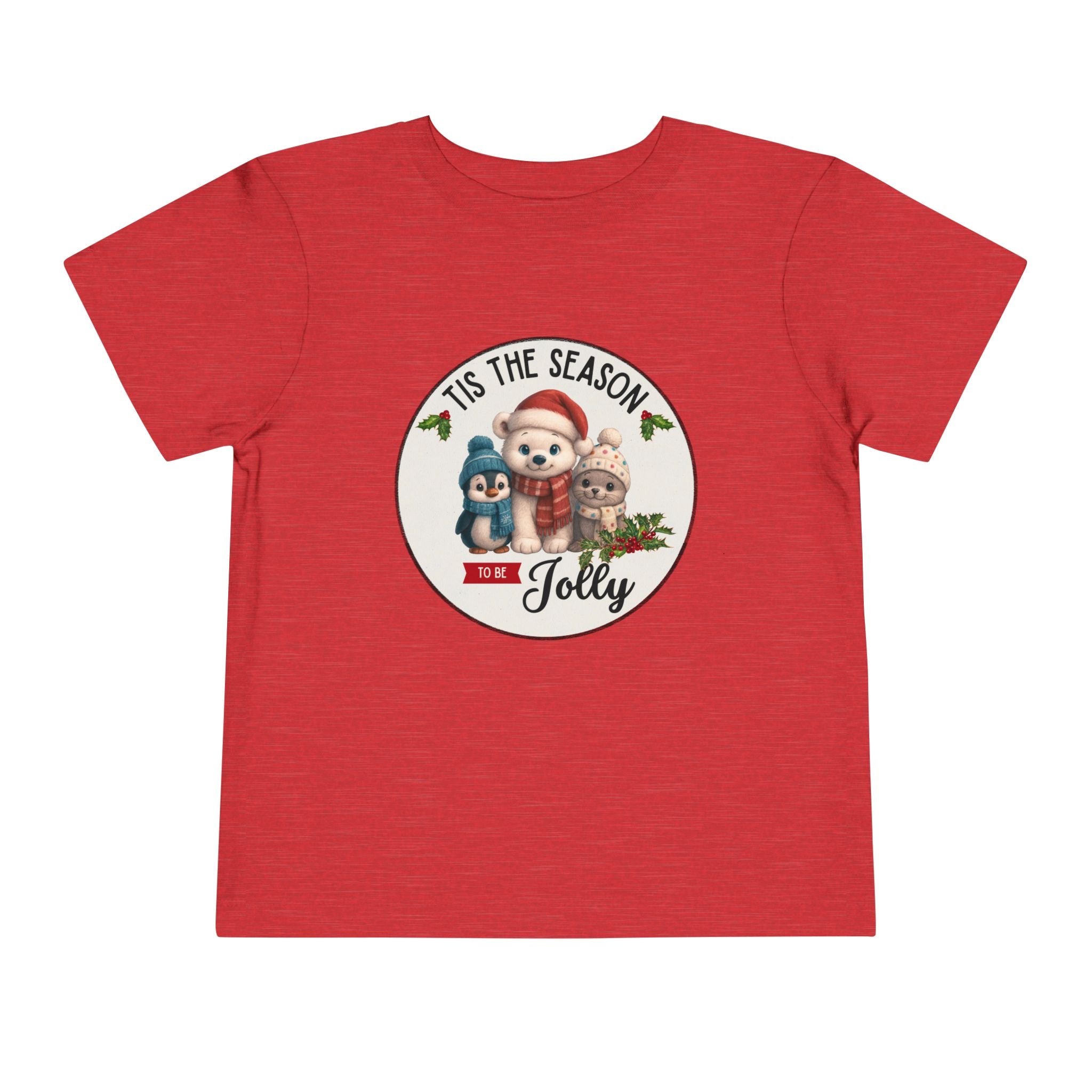"Tis The Season to be Jolly" Toddler Short Sleeve Tee