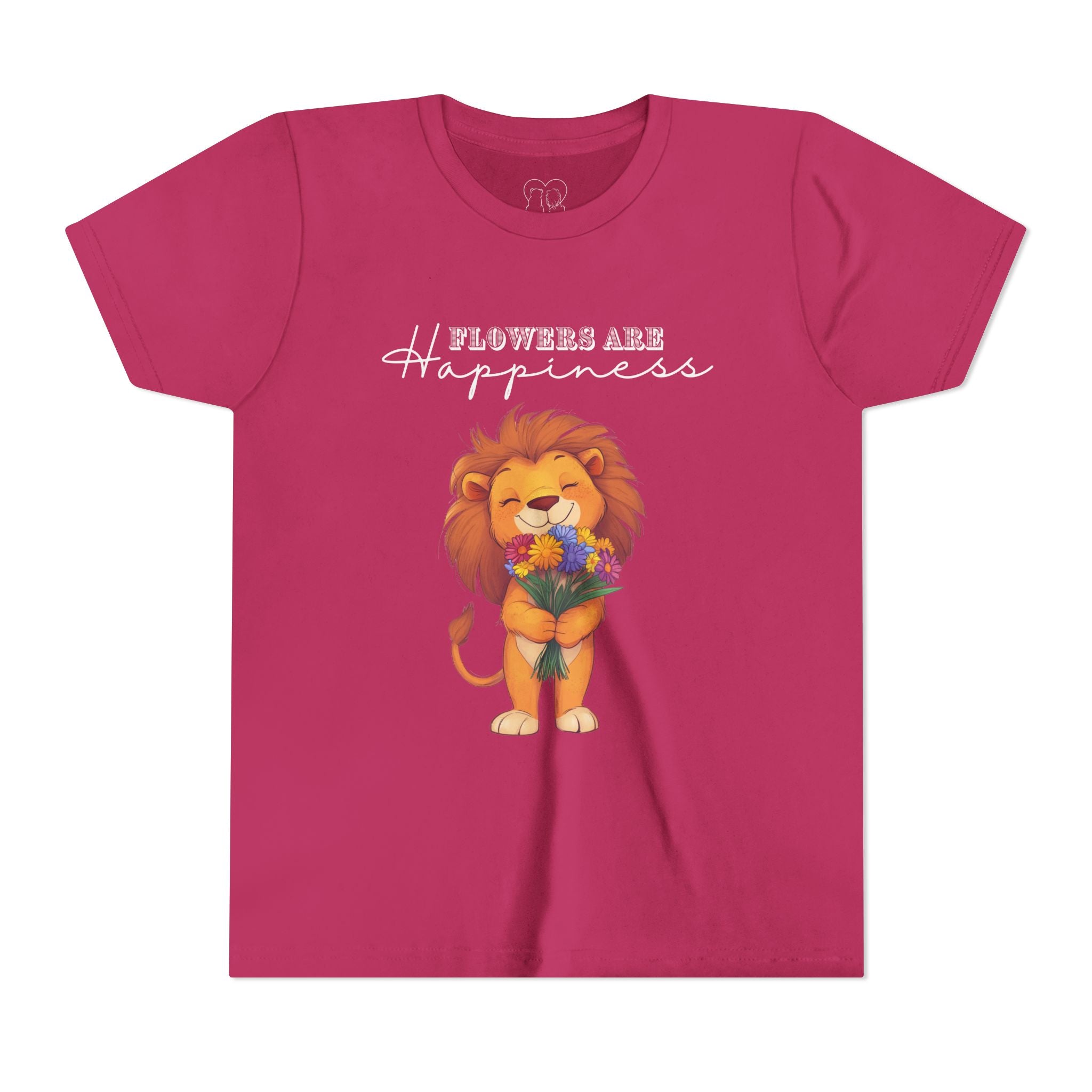 Kids "Flowers are Happiness" LEO Short Sleeve Tee