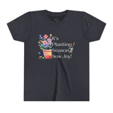 Kids "Sow Joy" Flower Pot Kids Short Sleeve Tee