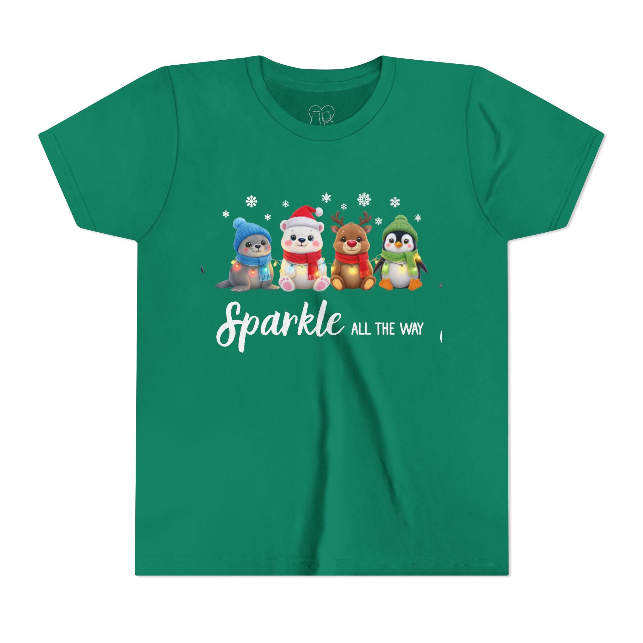 "Sparkle all the Way" Kids Short Sleeve Tee