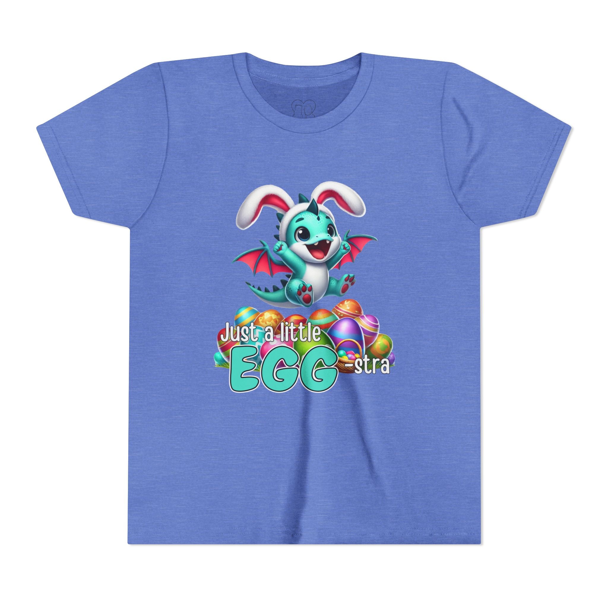 Kids "Just a Little Egg-stra" Short Sleeve Tee