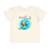 Toddler "Best Buds" Deco Teal Short Sleeve Tee