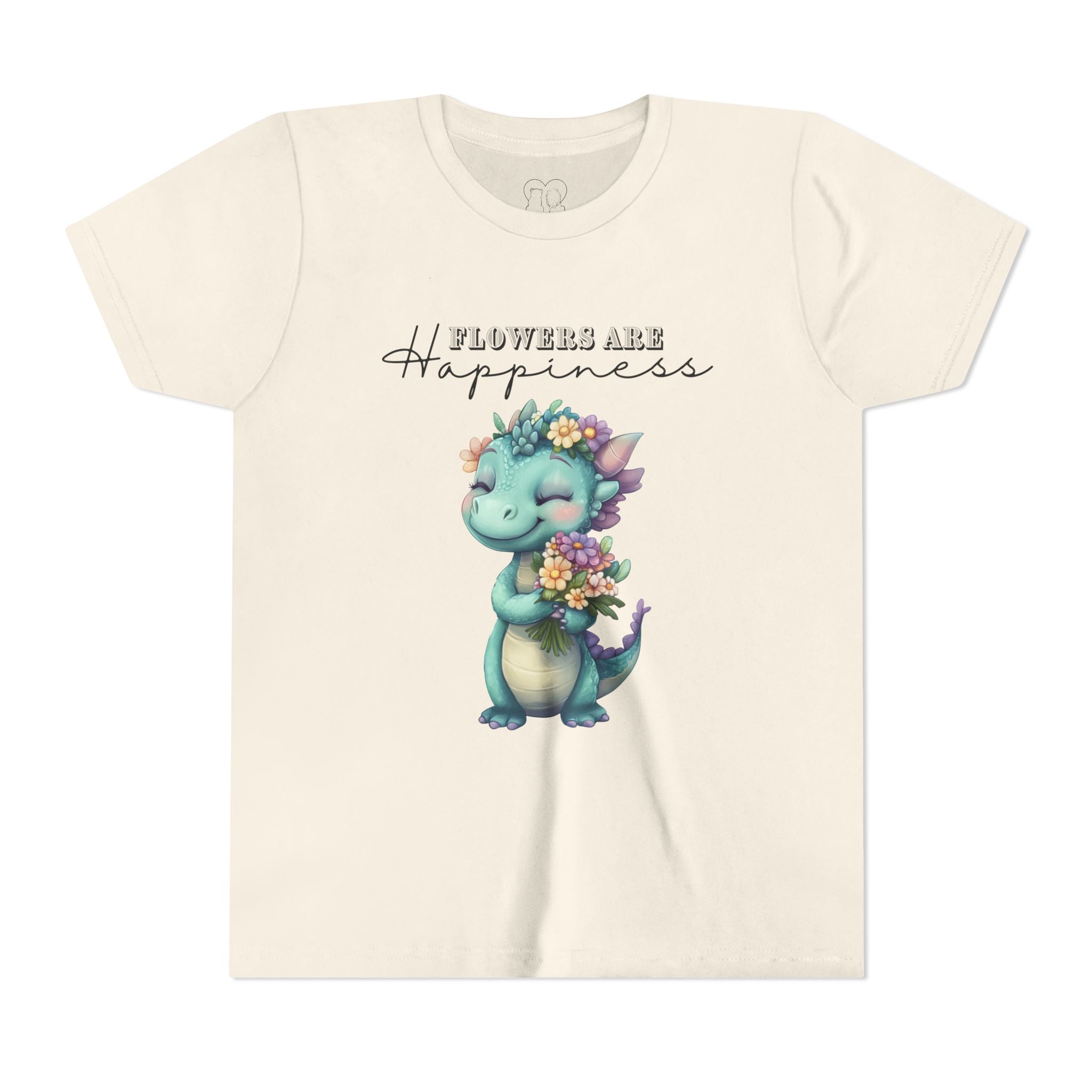 Kids "Flowers are Happiness" DINA Short Sleeve Tee