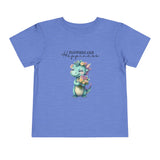 Toddler "Flowers are Happiness" DINA Short Sleeve Tee