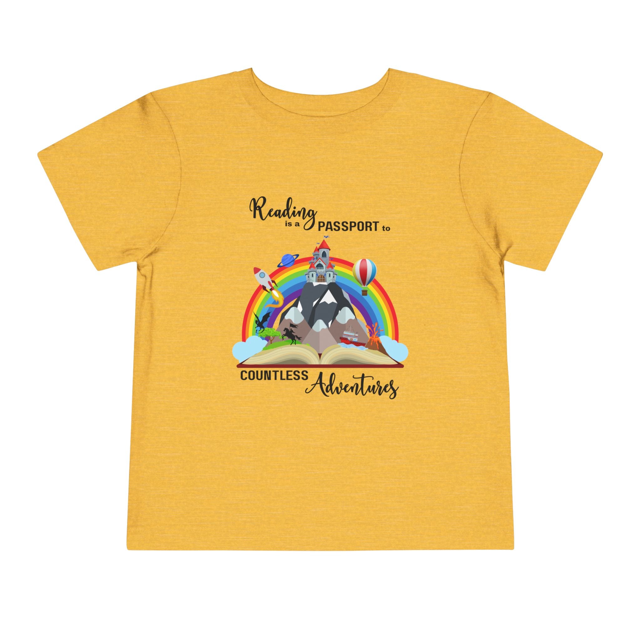 Toddler "Reading is a Passport" Short Sleeve Tee
