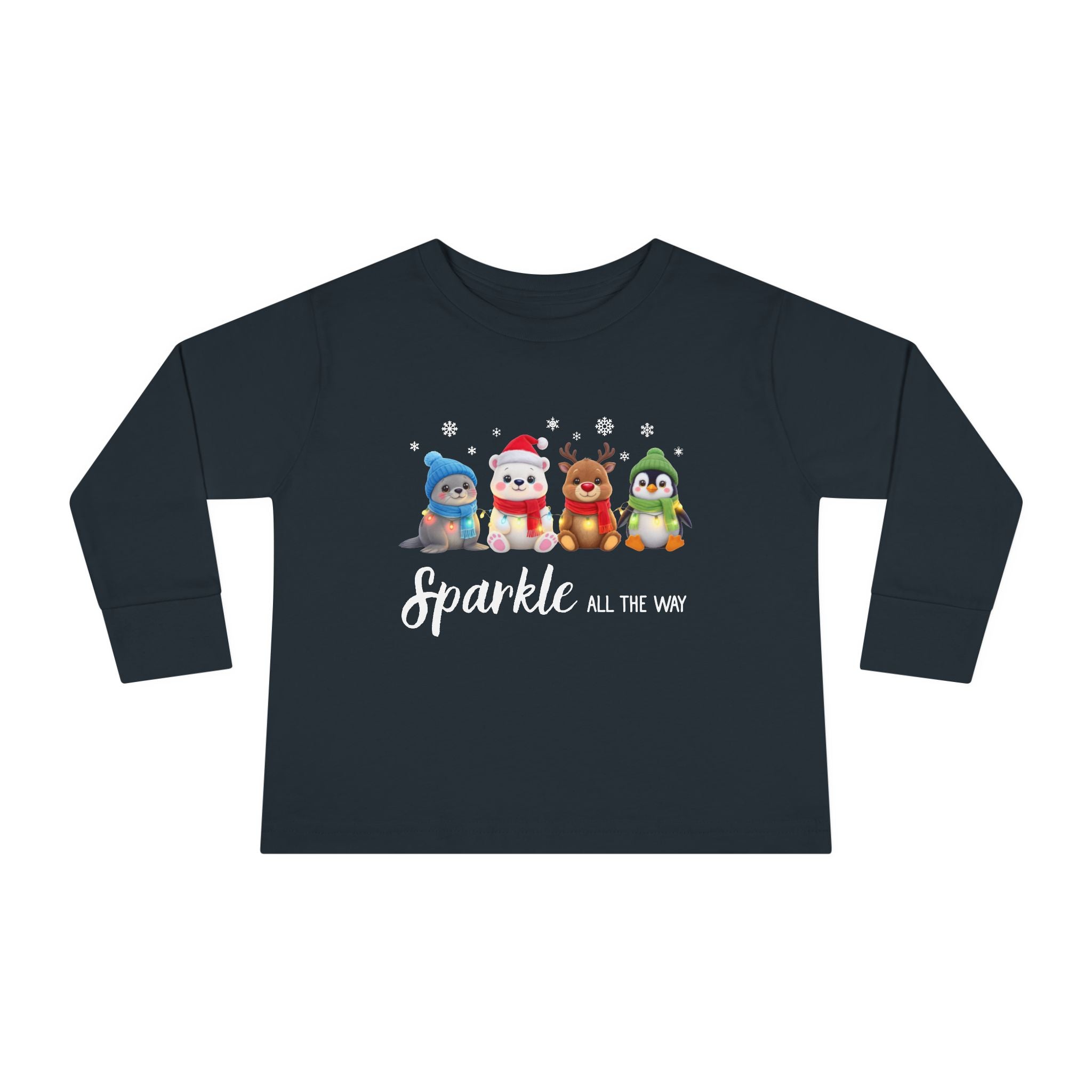 "Sparkle All The Way" Toddler Long Sleeve Shirt