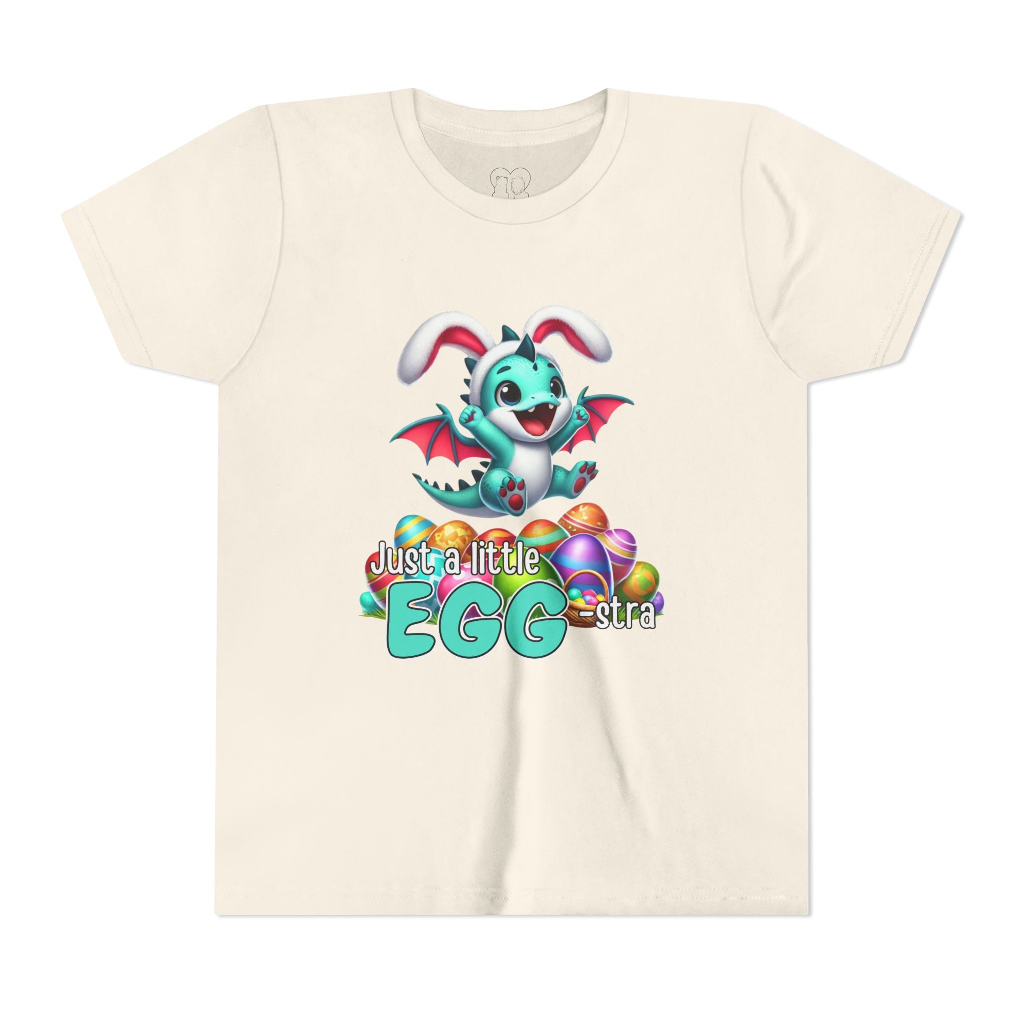Kids "Just a Little Egg-stra" Short Sleeve Tee