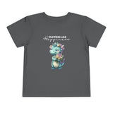 Toddler "Flowers are Happiness" DINA Unisex Short Sleeve Tee