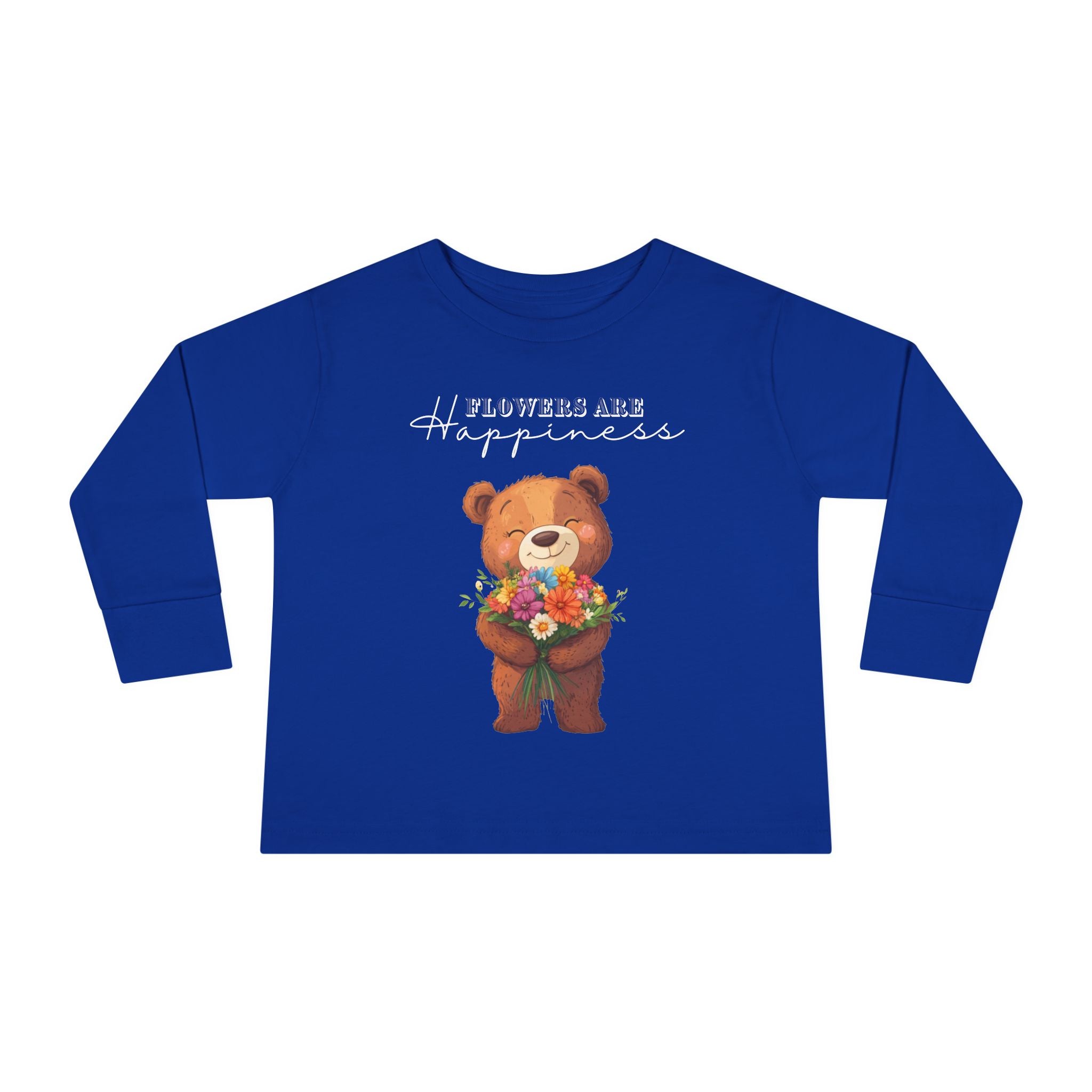 Toddler "Flowers are Happiness" URSA Long Sleeve Tee