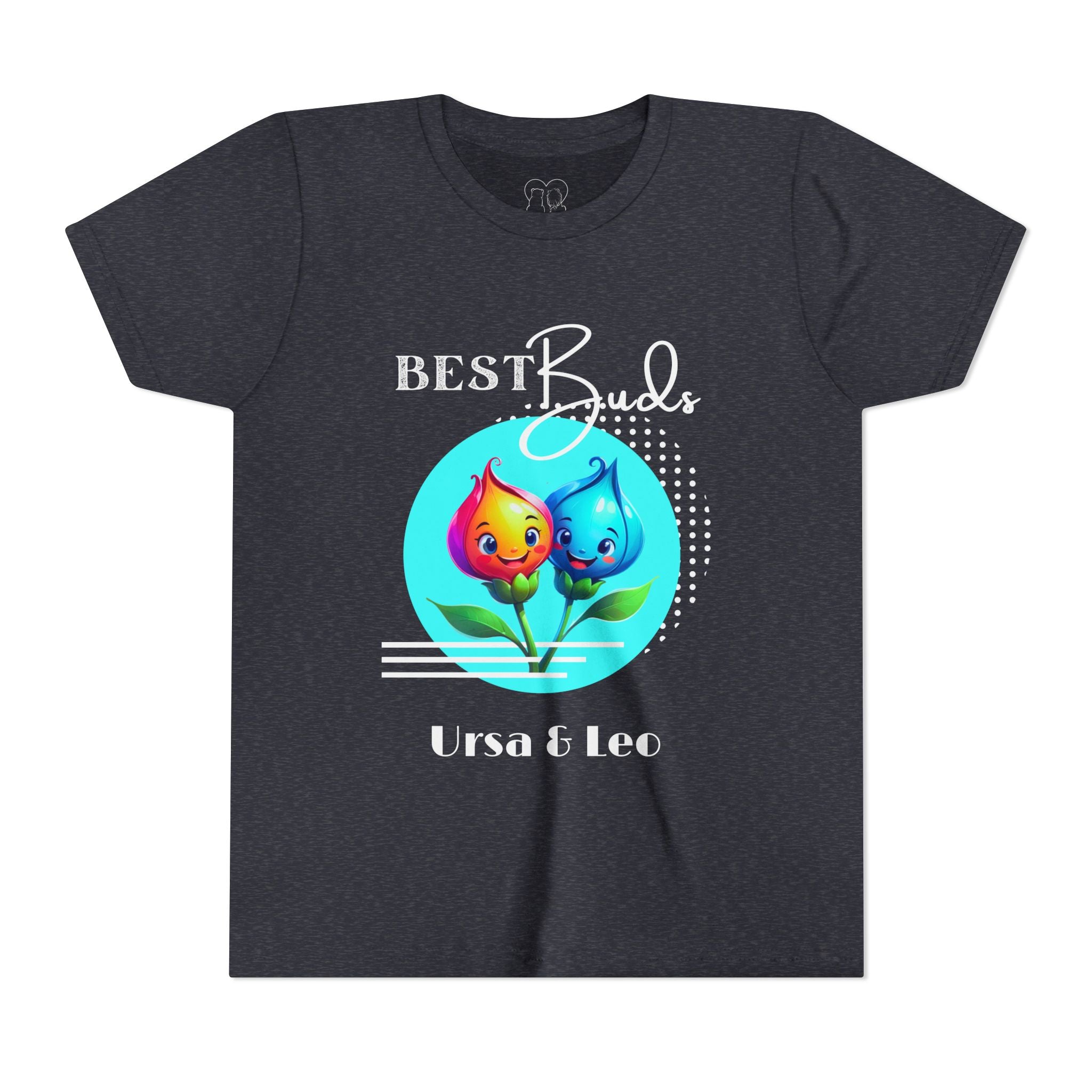 Kids "Best Buds" Deco Teal Short Sleeve Shirt - PERSONALIZED