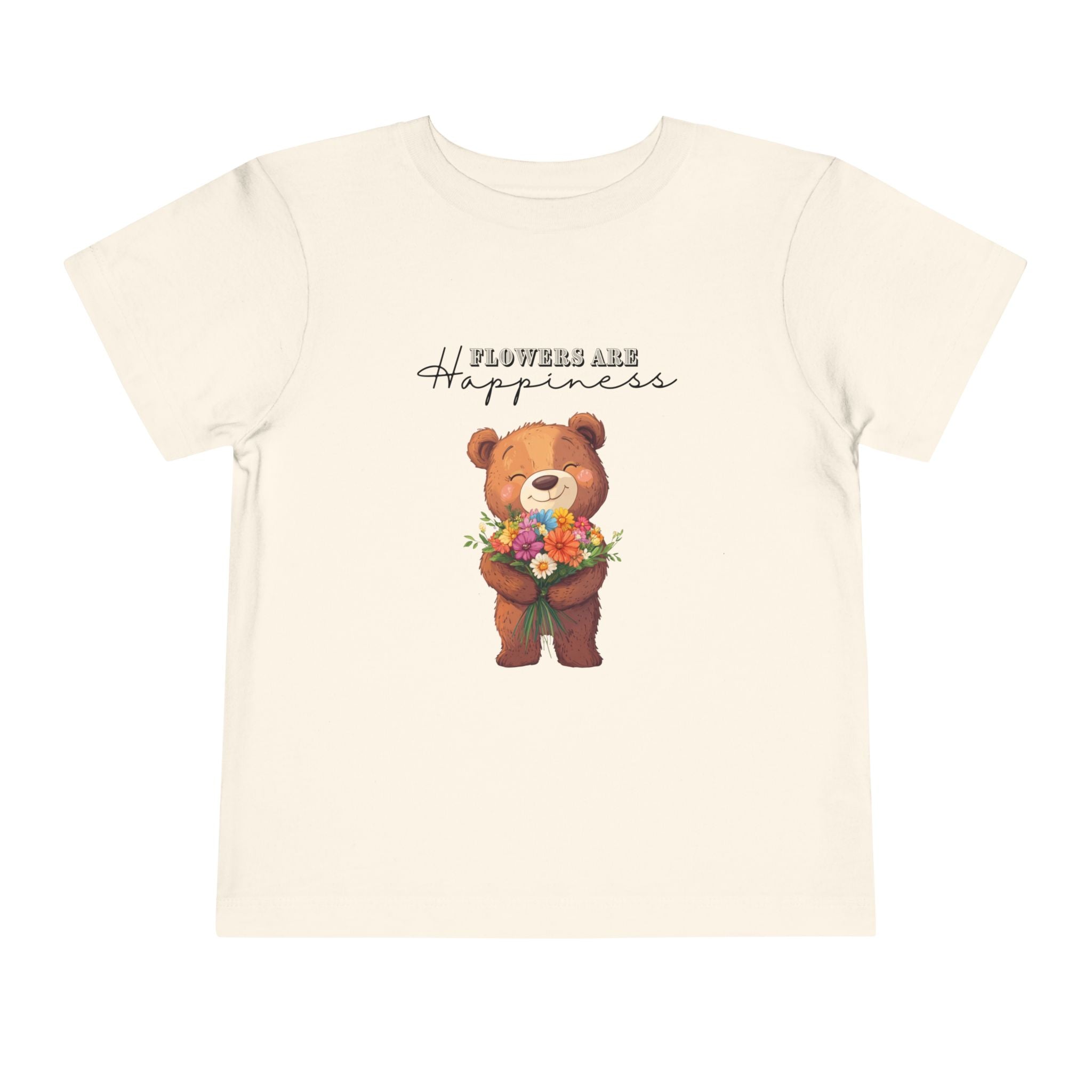Toddler "Flowers are Happiness" URSA Short Sleeve Tee