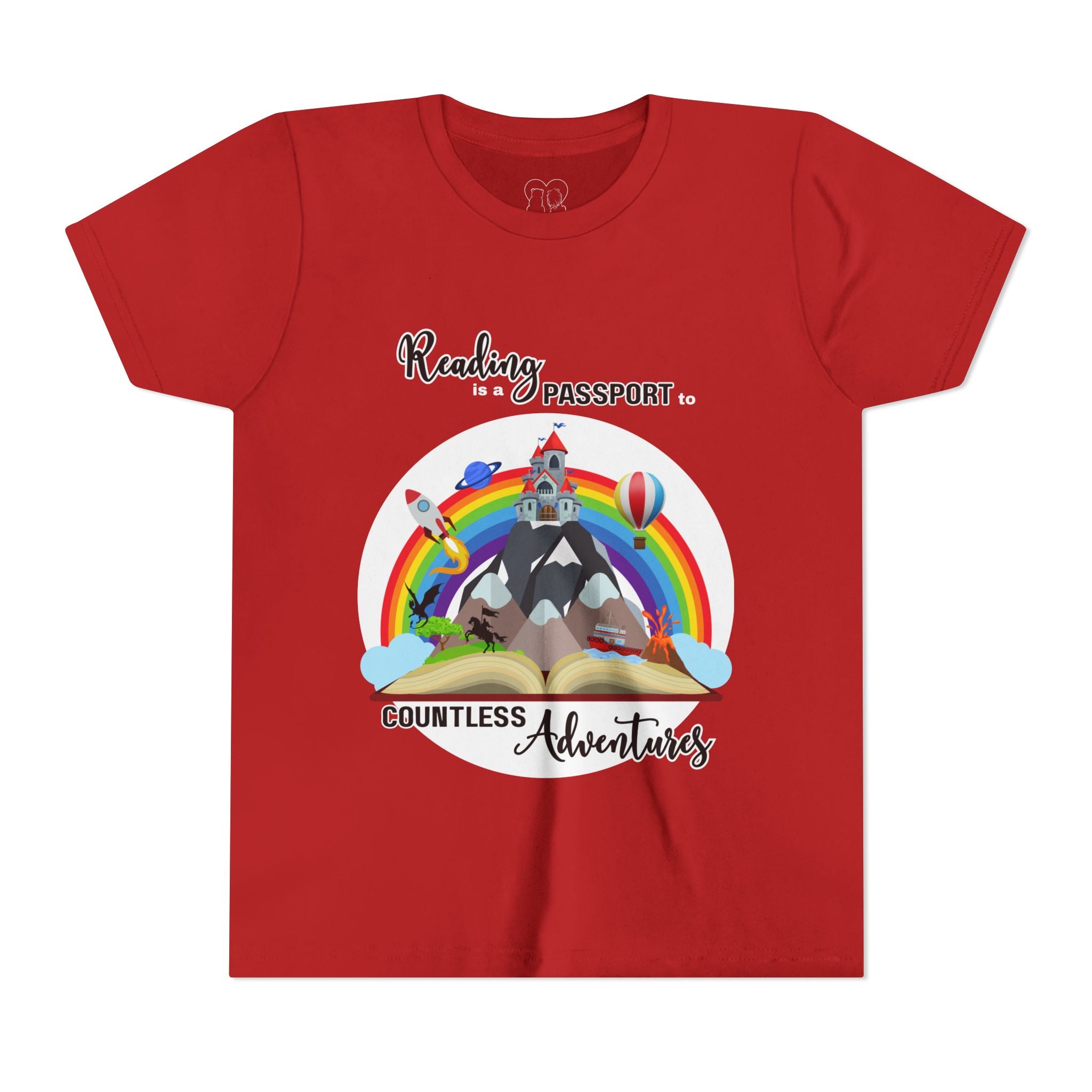 Kids "Reading is a Passport" Short Sleeve Tee