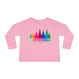 Bold "Merry & Bright" Toddler Long Sleeve Tee