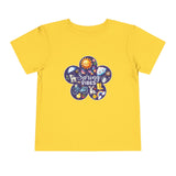 Toddler "Spring Vibes" Purple Bloom Unisex Short Sleeve Tee