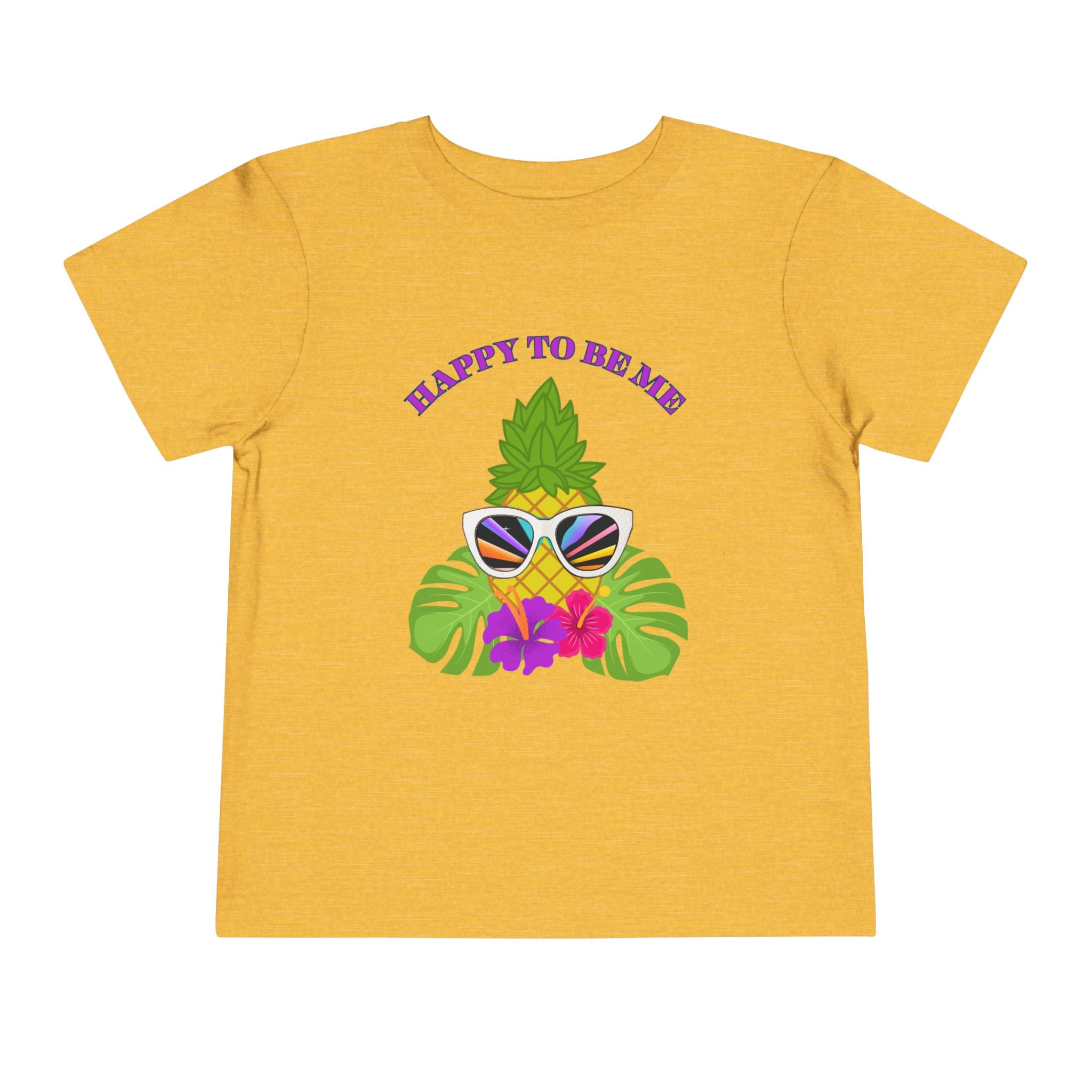 Toddler "Happy To Be Me" Short Sleeve Tee