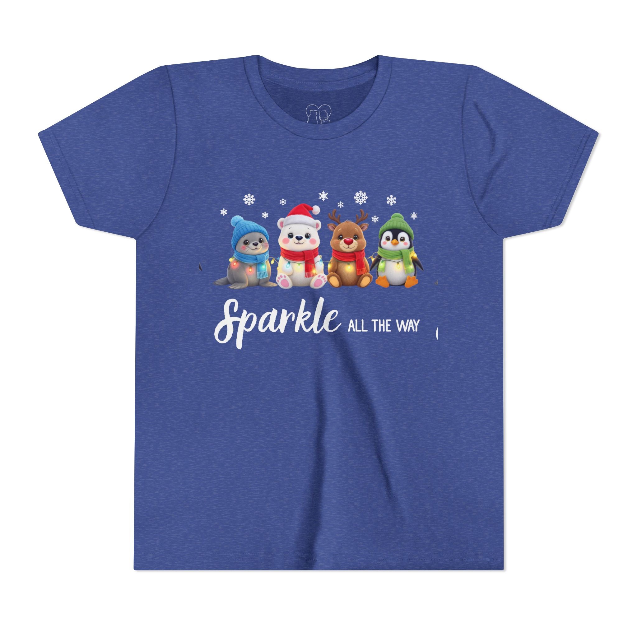 "Sparkle all the Way" Kids Short Sleeve Tee