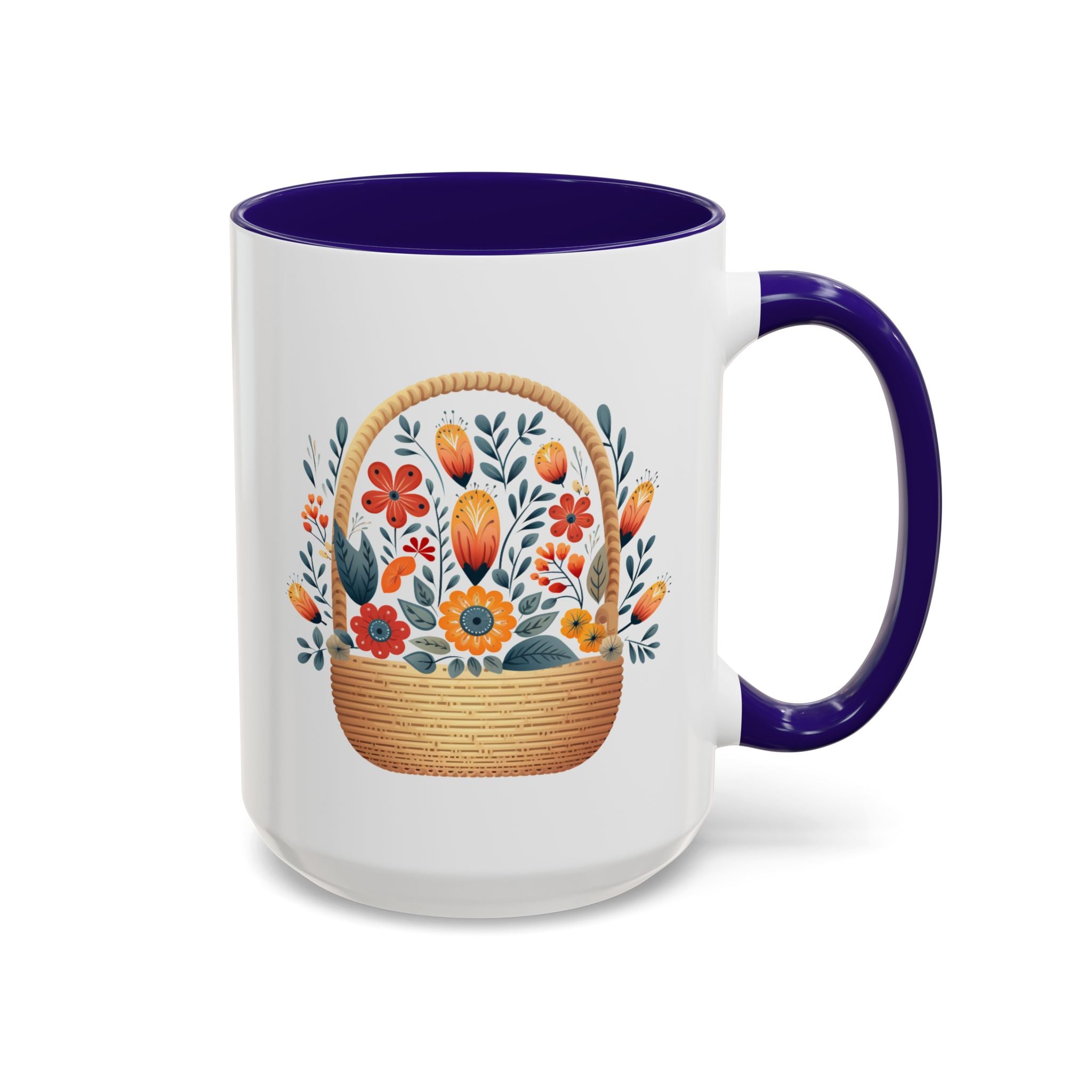 Nordic Flower Basket 15 oz. Large Mug