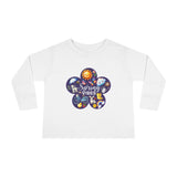 Toddler "Spring Vibes" Purple Bloom Unisex Long Sleeve Tee