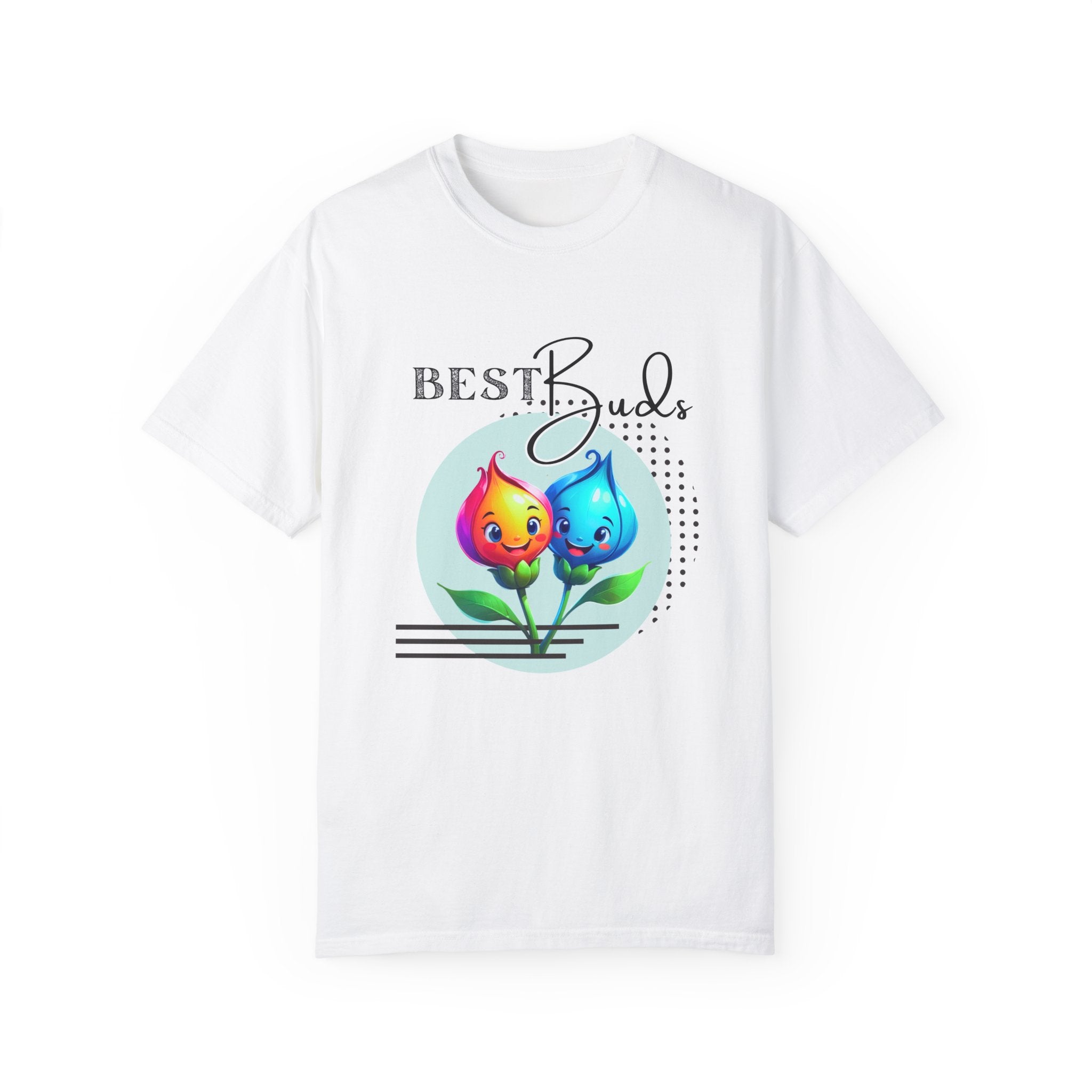 Adult "Best Buds" Deco Green Short Sleeve Tee