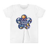 Kids "Spring Vibes" Blue Bloom Short Sleeve Tee