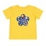 Toddler "Spring Vibes" Blue Bloom Short Sleeve Tee