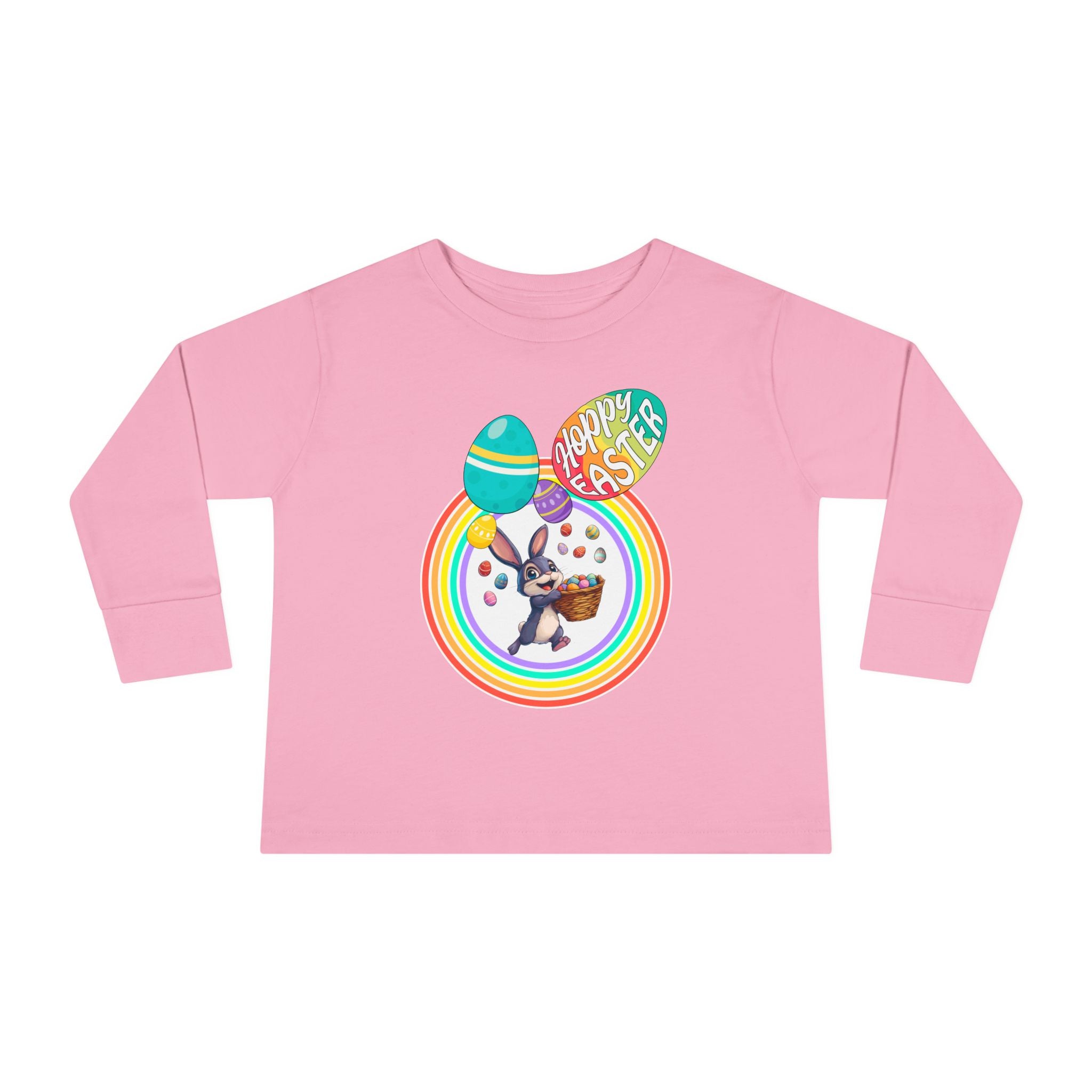 Toddler "Hoppy Easter" Unisex Long Sleeve Tee