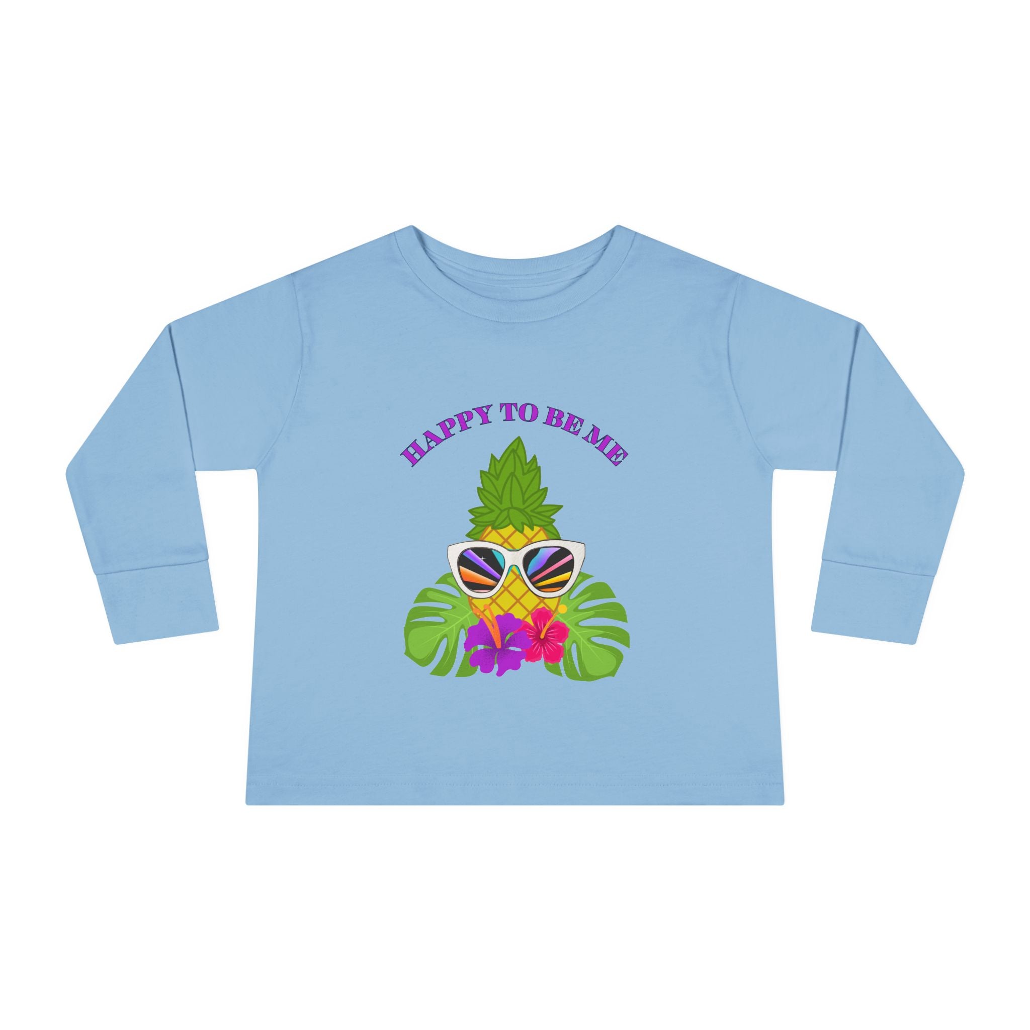 Toddler "Happy To Be Me" Long Sleeve Tee