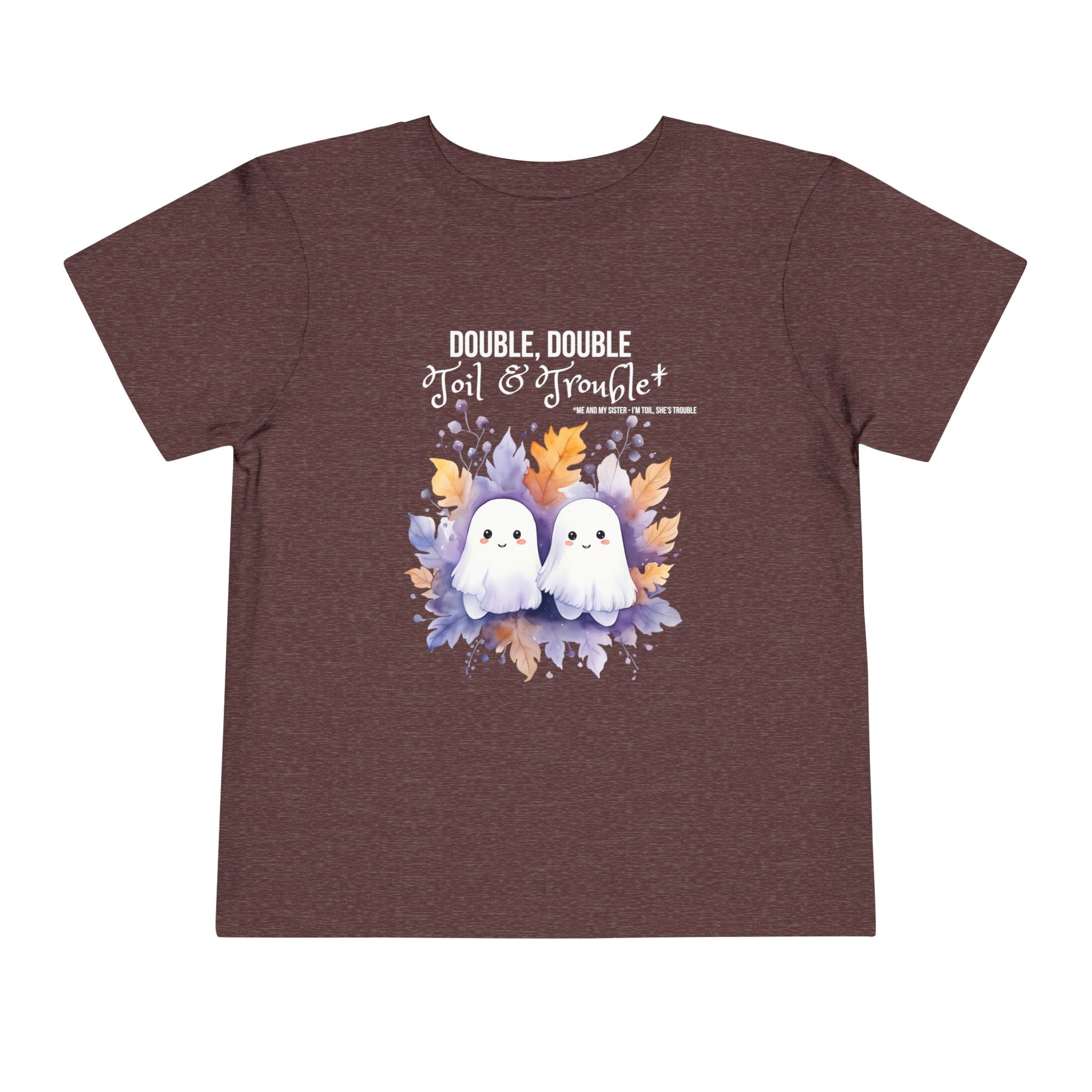 Toddler "Toil & Trouble" Sister Sibling Short Sleeve Tee