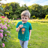 Toddler "Flowers are Happiness" LEO Short Sleeve Tee
