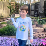 Kids "The Earth Laughs in Flowers" Long Sleeve Shirt (Sunny Hues)