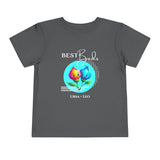 Toddler "Best Buds" Deco Teal Short Sleeve Tee