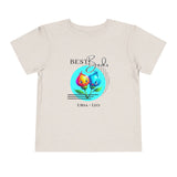 Toddler "Best Buds" Deco Teal Short Sleeve Tee