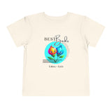 Toddler "Best Buds" Deco Teal Short Sleeve Tee