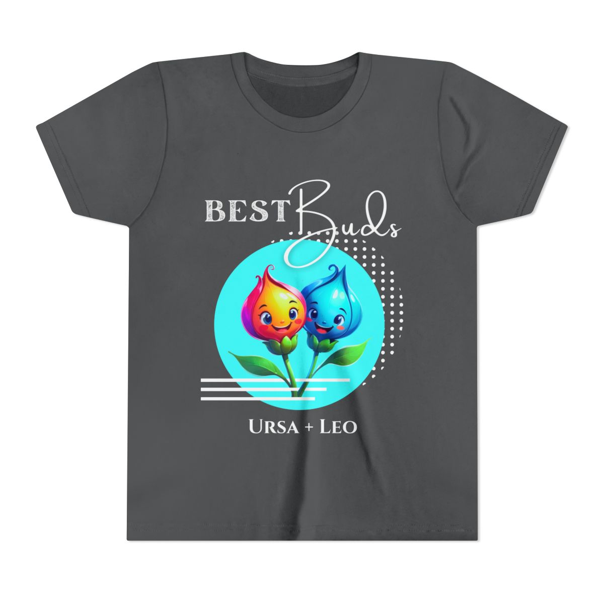 Kids "Best Buds" Deco Teal Short Sleeve Tee - PERSONALIZABLE