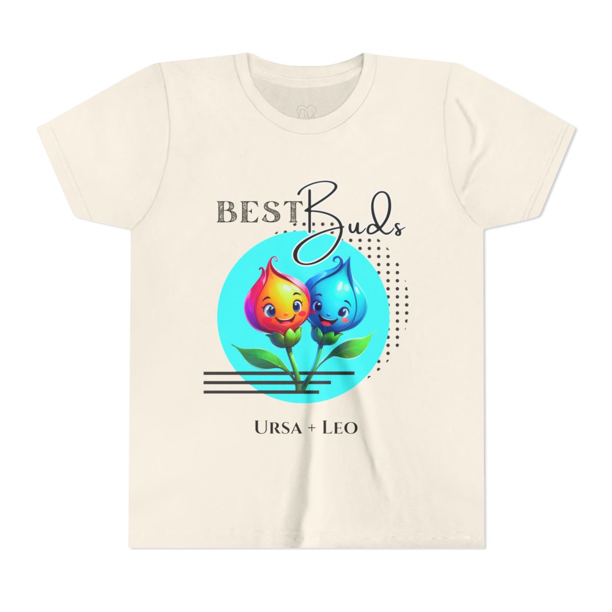 Kids "Best Buds" Deco Teal Short Sleeve Tee - PERSONALIZABLE