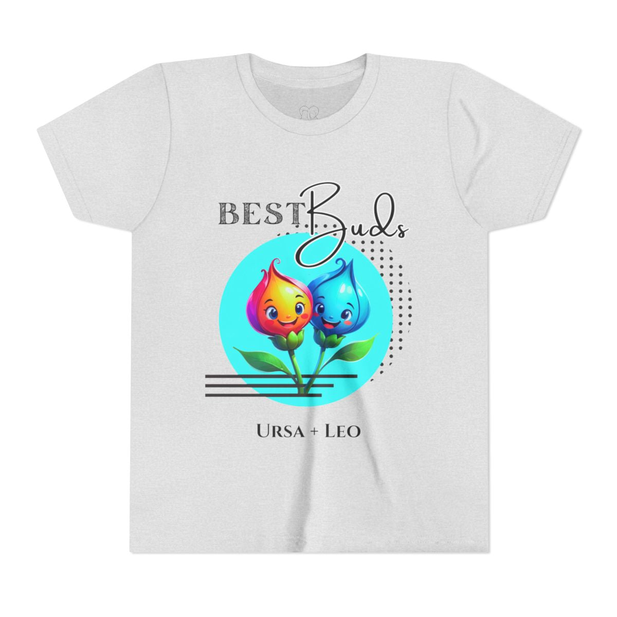 Kids "Best Buds" Deco Teal Short Sleeve Tee - PERSONALIZABLE